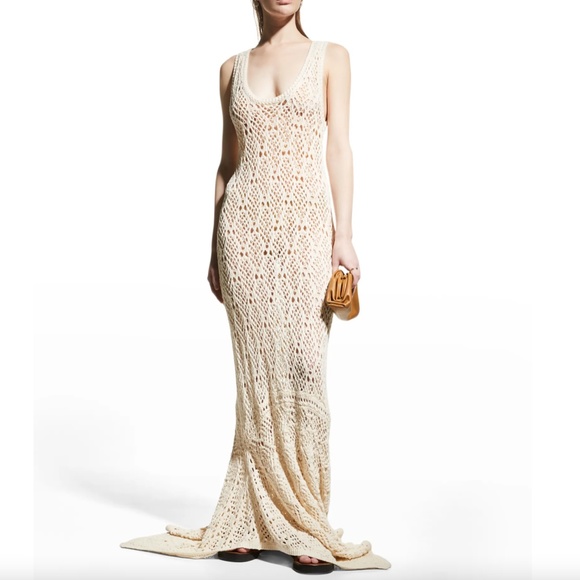 NWT $450 A.L.C. Nicky Crochet Maxi Dress in Ivory - sizes XS and Small! - Picture 2 of 10